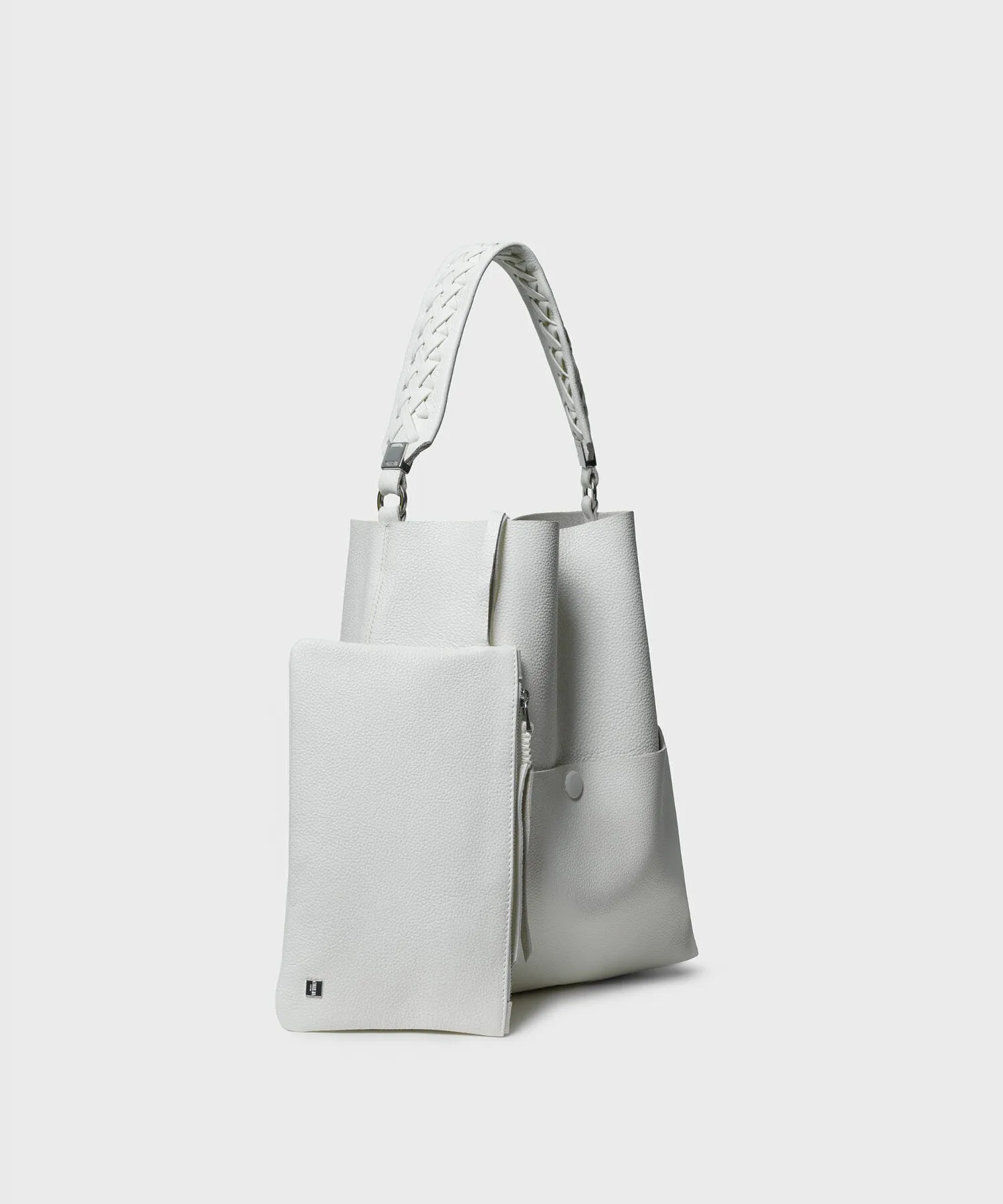 Slim M Stich Tote 23 Grained Leather Jasmin