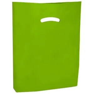 Super Gloss Die Cut Handle Bags. - 15 x 18 x 4 - (Citrus Green)