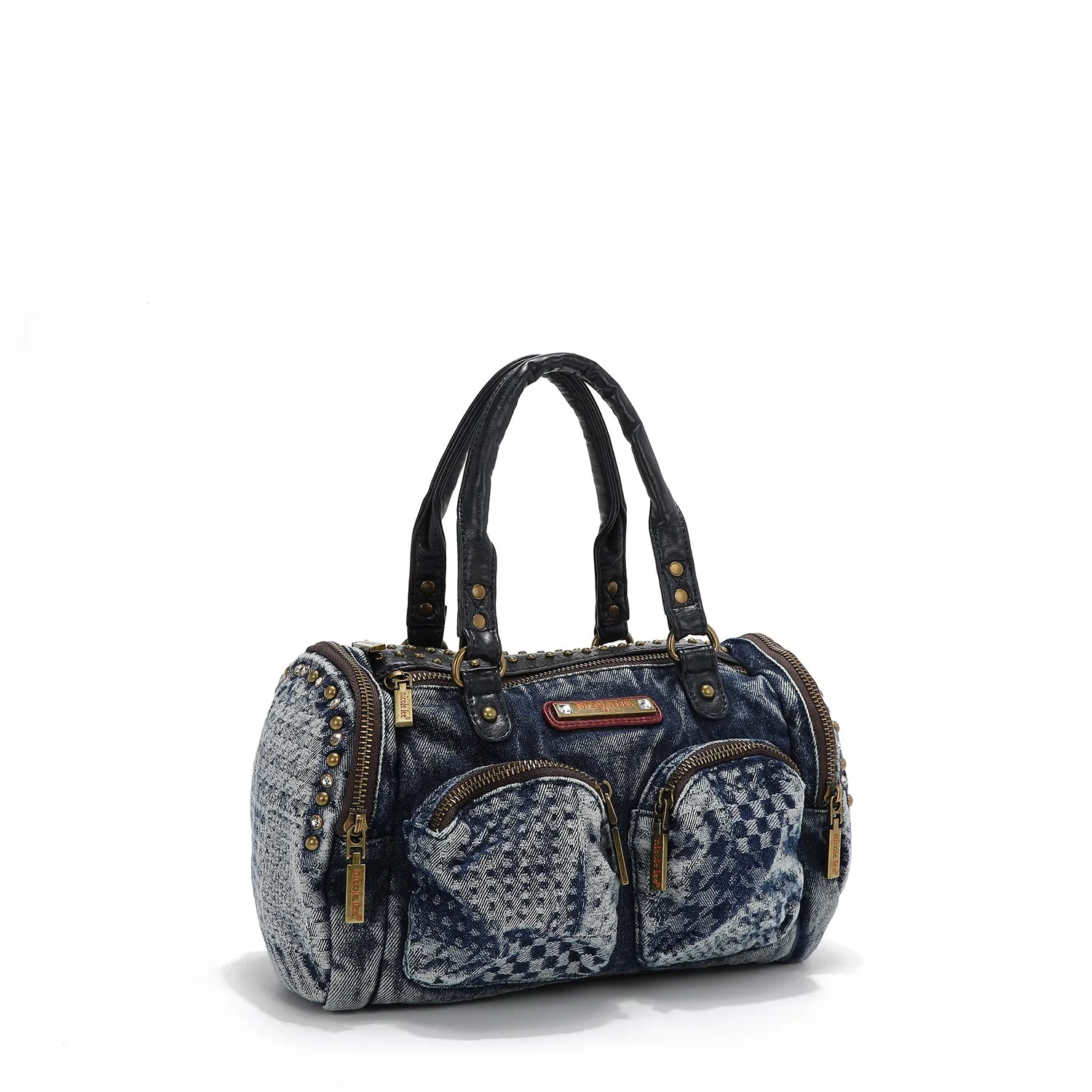 WASHED DENIM MINI HANDBAG