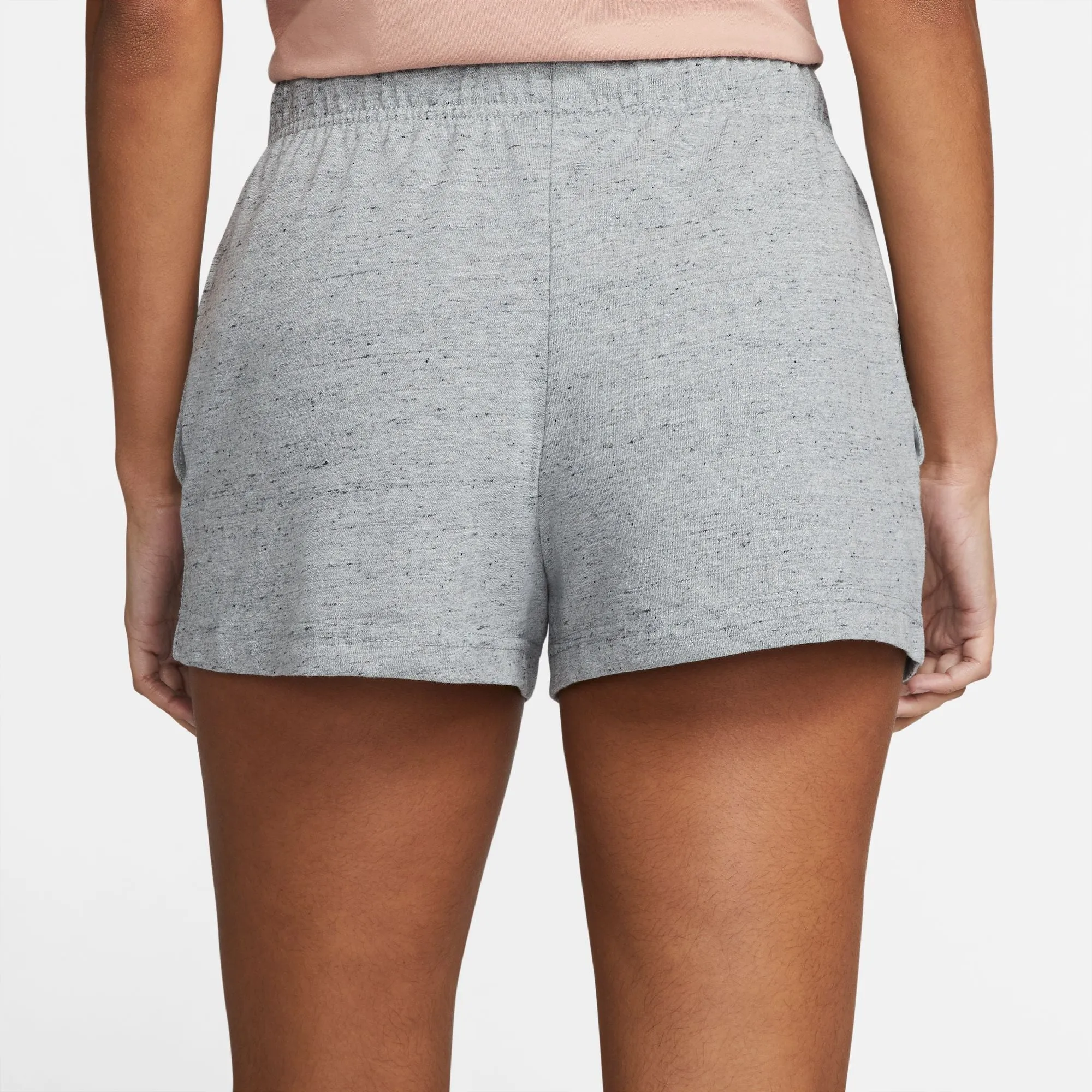 WMNS Nike Sportswear Vintage Gym Shorts (Dk Heather/White)